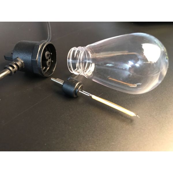 Solar Light Outdoors Garland Edison Bulb Fairy Garden String Lights S14 Retro Glass Solar Lamp For Christmas Lighting 5/7.6 M