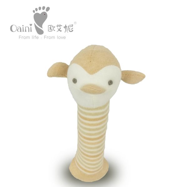 OEM ODM Penguin Huggable Plush Toys Loveable Rattle Stuffed Animals 17cm