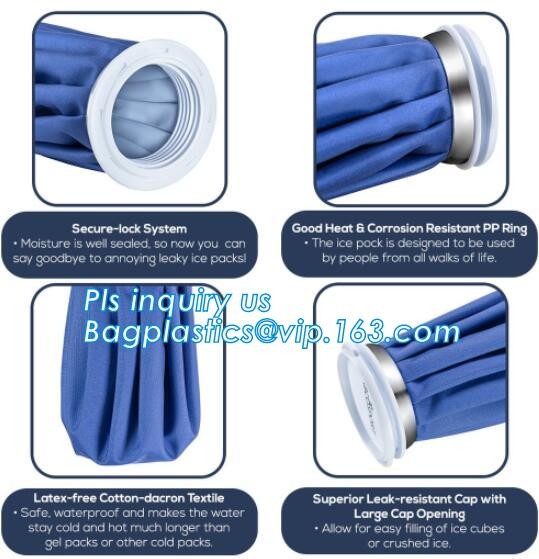 Healthcare medical reusable ice bag pack for cold therapy, Medical injury pain relief instant ice pack hot cold bags GEL
