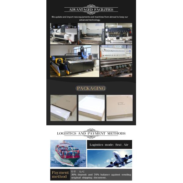 European Retro Glass Mirror Photo Frame 180*230*15MM Size High Hardness