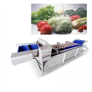 Quality Ozone Vegetable Fruit Washing Machine 3T/H With Bubble Veg Cleaning Machine for sale