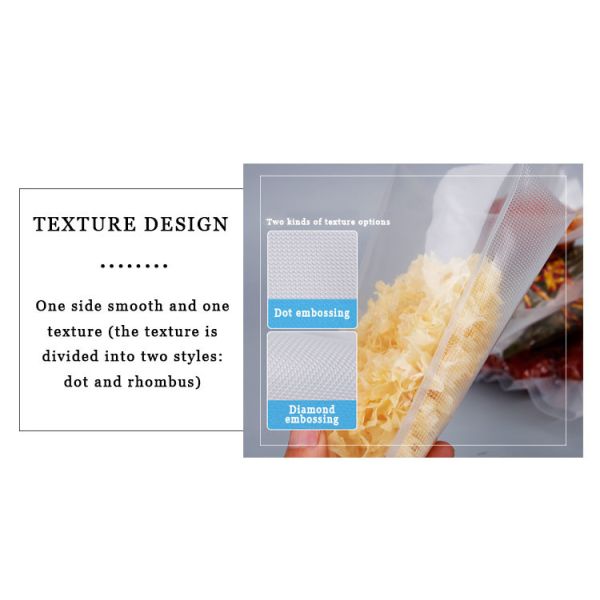 Reusable Food Saver Vacuum Sealer Bags Packaging Storage Compressed