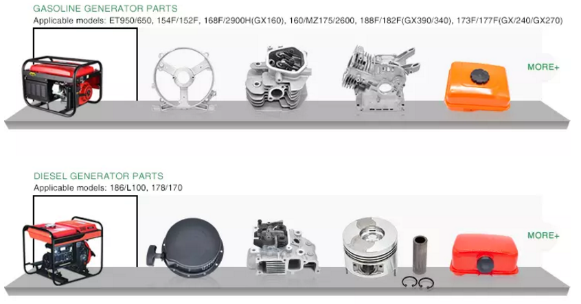Plastic Iron Portable Petrol Water Pump Gas Gasoline Generator Parts Recoil Starter Assembly 154F / 152F