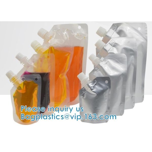 Stand-Up Drink Spout Pouch, Water Bottles Nozzle Bag, Beverage Mouth Bag, Beverage Liquid Juice Milk Coffee