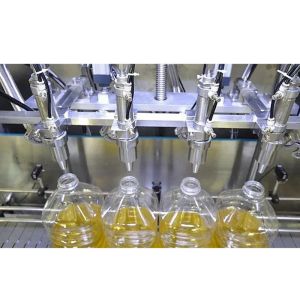 SUS304 2000BPH Automatic Edible Oil Filling Machine Customized Dimension