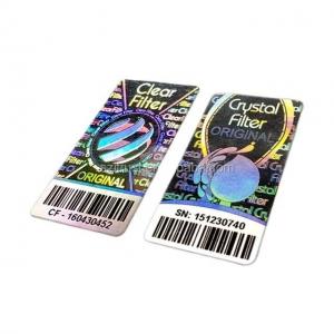 China Adhesive Tamper Proof Hologram Authentic Security Barcode Sticker on sale