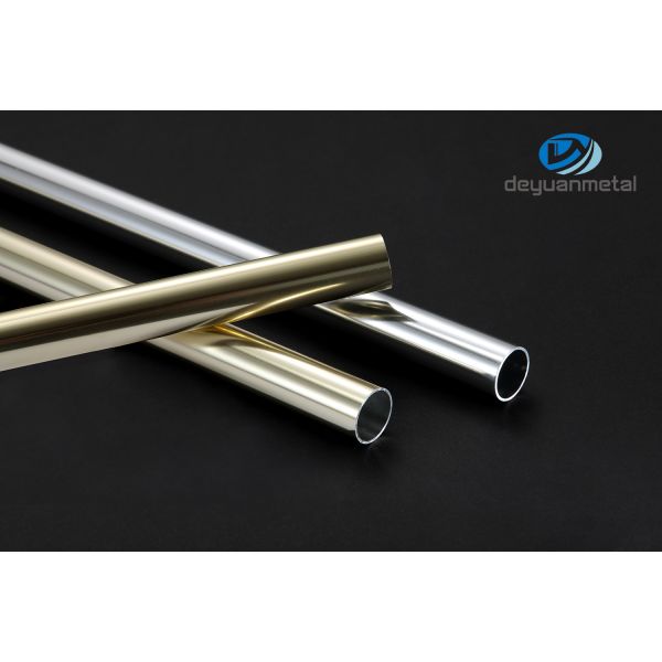 Round 6063 Extruded Aluminum Tubing , T5 2 Inch Aluminum Pipe