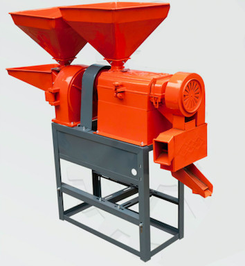 Buy Electric Rice Mill Machine Combined With Disc Mill Crusher at wholesale prices