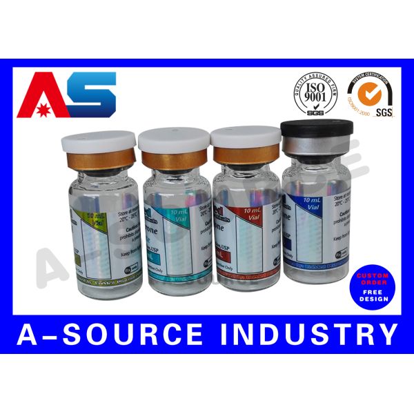 PP Peptide Bottle Labels Pre Printed Labels Hologram Printing glass bottle labels