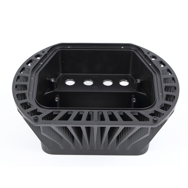Halo Aluminium Die Casting Led Housing Street Lamp Shot Blasting