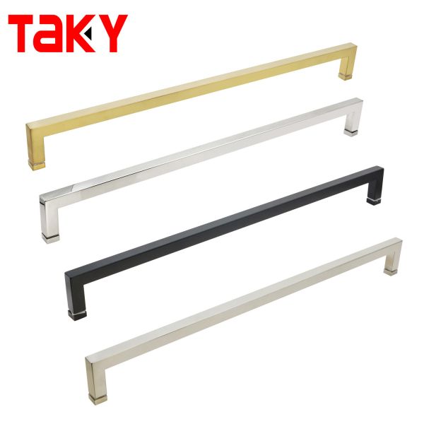 Stainless Steel Shower Room Door Pull Handle Back to Back Towel bar Sliding Glass Door Handle