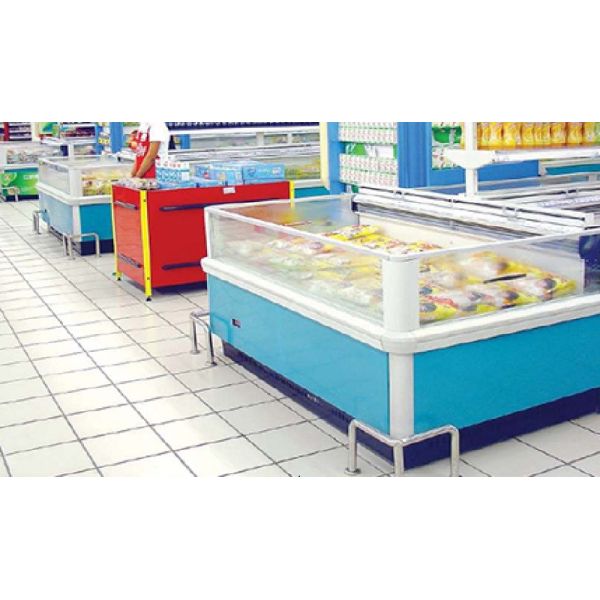 Remote Type Island Freezer Chest Display Freezer Sliding Glass Lid open top island freezer