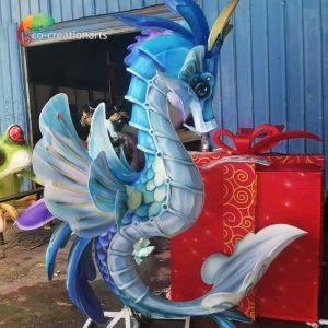 Aquarium Amusement Exhibition Chinese Festival Lanterns Hippocampus Animal