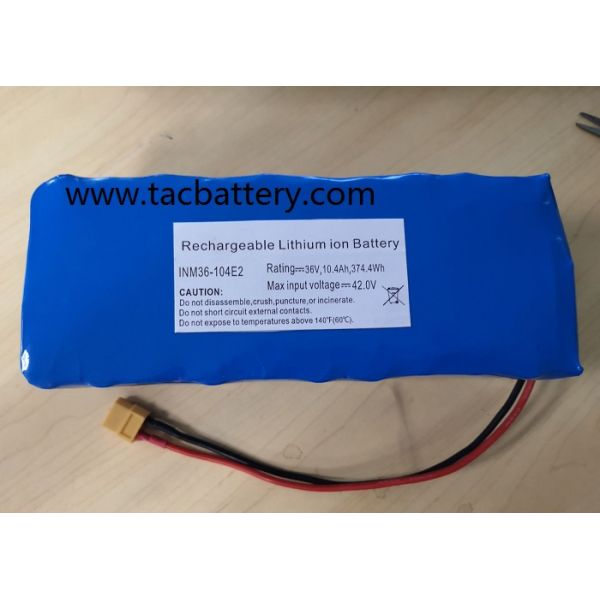 INR18650 Li-ion Battery Pack 36V 10AH with high power dishcarge current For EV