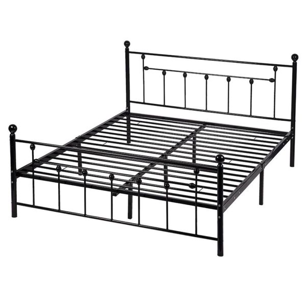 Customized Sizes Metal Double Bed 0.6-1.5mm Thick Steel Pipe ISO9001
