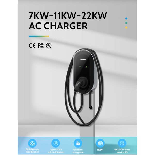 IP65 7KW 32A Mode Level 2 Floor-Mounted Outdoor Charging Pile for Tesla Nissan Leaf
