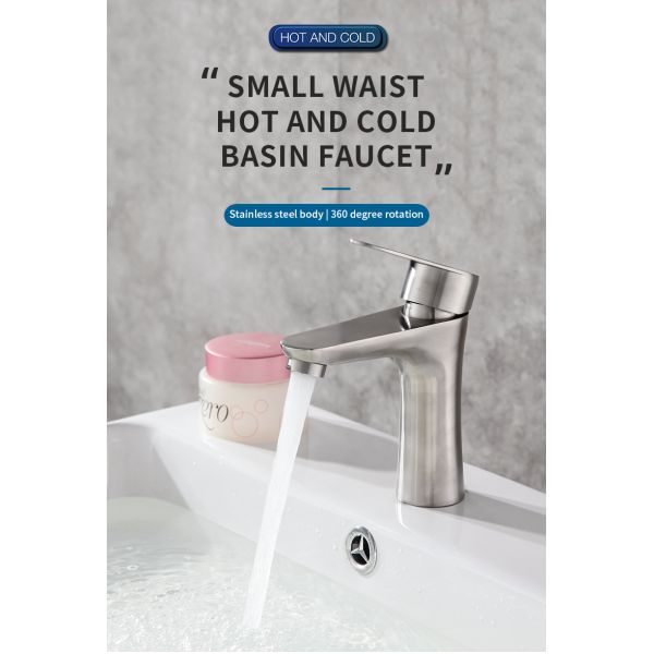 Living Room 304 Stainless Faucet Household Small Waist Hot And Cold Faucet