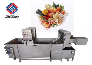 China 1000 KG/H Vegetable Bubble Washing Fruit Salad Cleanner Machine With 1 Year Warranty on sale