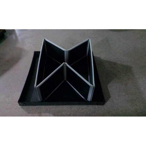 Black Plastic Collapsible Box Corrugated Sheet Collapsible Storage Containers Customized