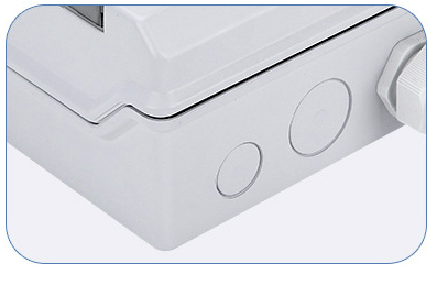 Outdoor IP67 GNB-F01 6ways waterproof Electrical Plastic distribution box with busbar use for mcb contactor