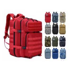 Practical 900D Nylon Hiking Backpack , Anti Abrasion Camo Molle Backpack