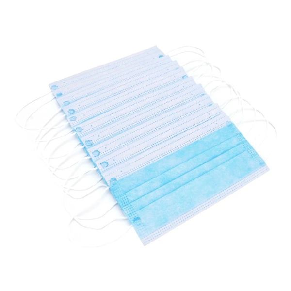 Comfortable Disposable Sterile Face Masks 3 Layer Non Woven Fabric With Tie On