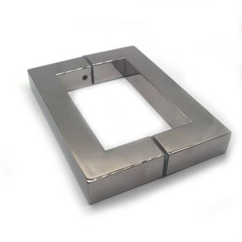 Polished Chrome Finish Stainless Steel Square Pivot Glass Door Handle with and Sample