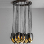 E14 E12 Pendant Chandelier Lights Copper Bronze 54*3W D70*H32