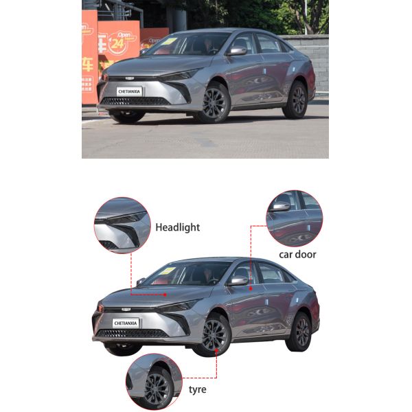 Geely G6 Compact Sedan Cars 150kW Small 4 Door Cars New Energy