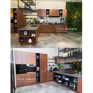 304SUS Stainless Steel Worktops Modern Kitchen Island Cabinet ODM