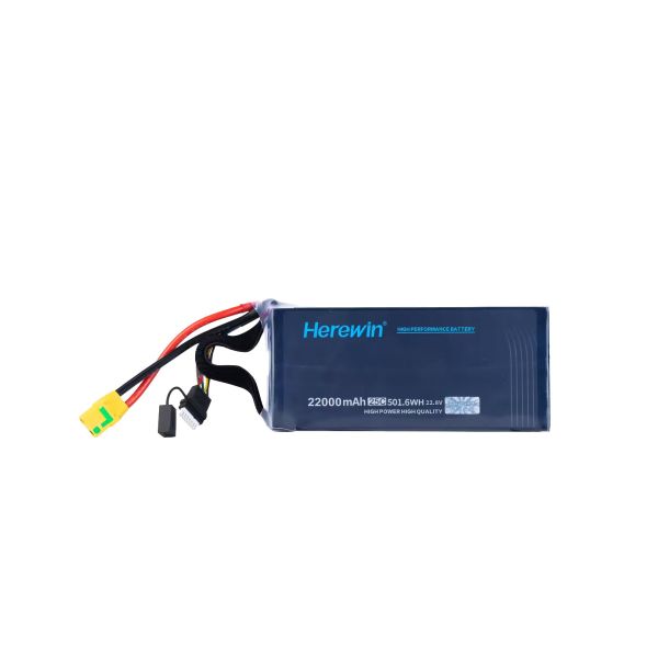 6S 22000Mah LiHv Soft Pack Herewin Battery 22.8V For Agricultural UAV