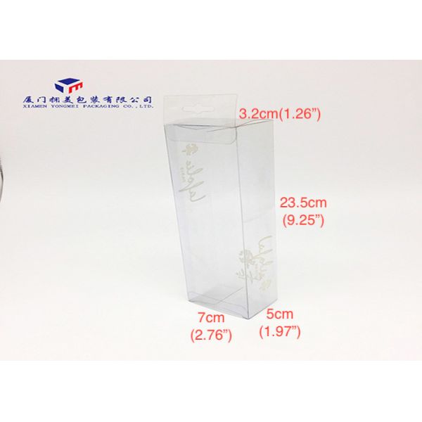 Hang Strip Rectangle Clear Plastic Box Packaging Easy To Assemble Offset Printing