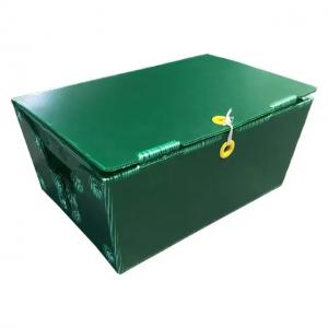 China Polypropylene Postal Mail Tote Corrugated Plastic Boxes Bins Rigid Customized With Handles on sale