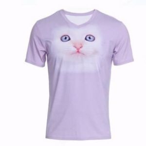 Quality Round neck sublimation printing polyester short sleeve T-shirt for sale