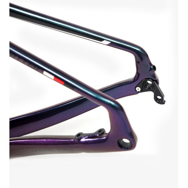 holographic black Small Carbon Road Bike Frame Set XXS for kids