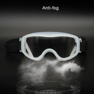 Quality Anti Static Medical Safety Goggles Silicone Frame Chemical Splash Resistance for sale