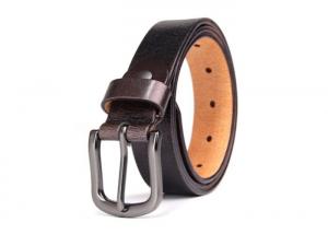 Single Prong Alloy Buckle 2.8CM Womens Wide Leather Belts