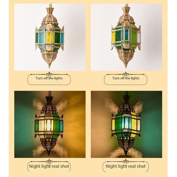 Handmade LED Antique Copper Desk Lamp Retro Copper Table Lamp With Switch Control Indoor Home