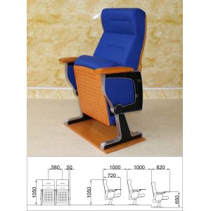 Quality Anti Electrostatic Movie Theater Seat , Removable Folding Auditorium Chairs for sale
