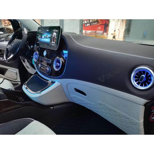 Double Din ABS Mercedes Benz Radio Stereo For Vito 2016 To 2020