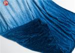 Blue Gradient Pattern Microplush Flannel Fleece Blanket Multi Function Machine