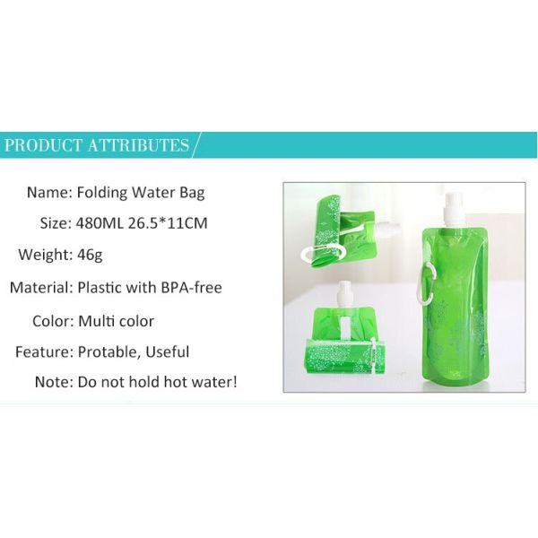 Portable Folding Water Bottle Bladder New Gifts Outdoor Sport Portable Folding Water Bag