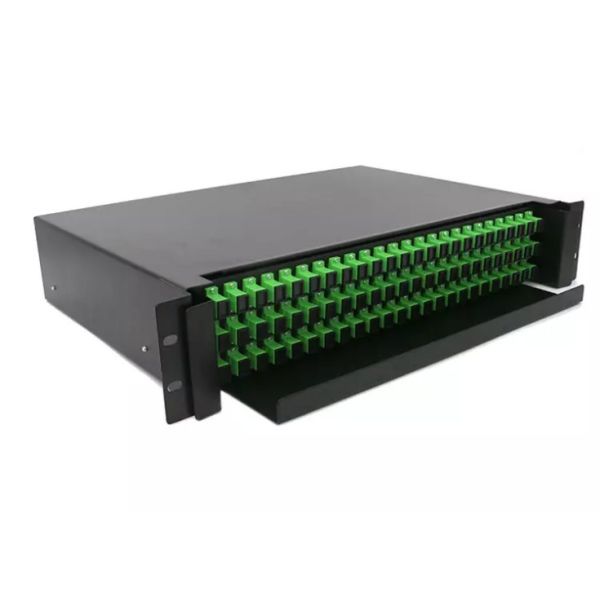 2U 48 Port Fiber Optic Patch Panel Light Fc Simplex Slide Out ODF