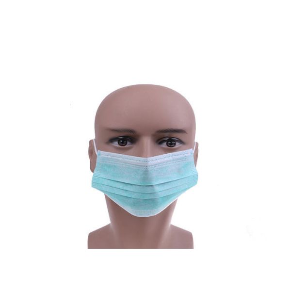 Adults Blue Anti Bacterial Mask , Surgical Disposable Mask Hypoallergenic