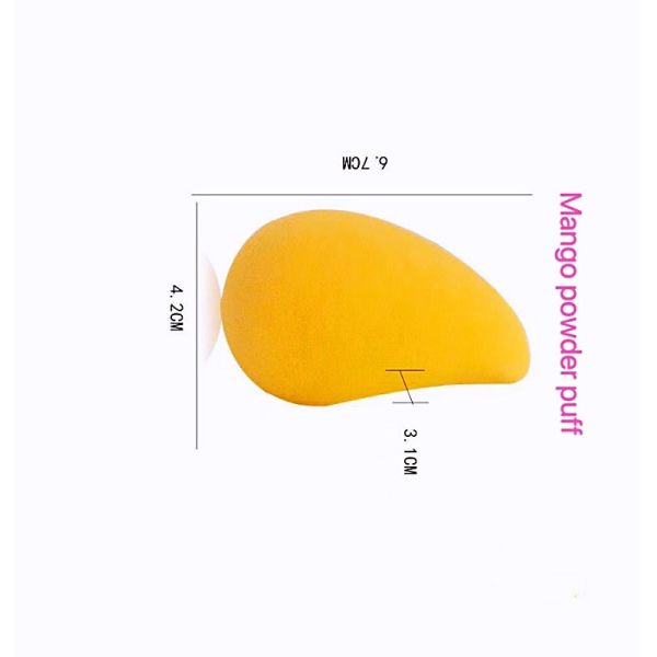 2020 Fashion Beauty Women Cosmetics Soft And Wash Mango Powder Puff