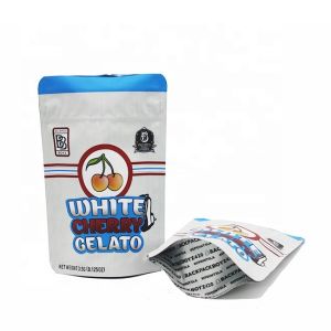 Quality Resealable Gravure Printed Foil Pouches 0.125oz Flat Bottom Pouch for sale