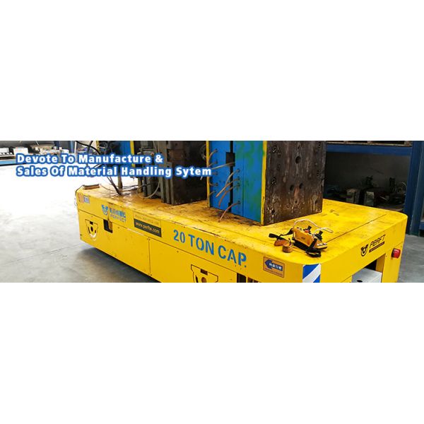 Carbon Steel Motorized Trackless Material Transfer Cart with DC Motorized Industrial Handling Equipment