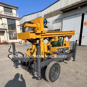 150m Depth Wheel Trailer Mounted Borehole Drilling Rig Machine