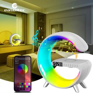 Quality White/Black G Speaker Lamp with Bluetooth and Voice Control for sale