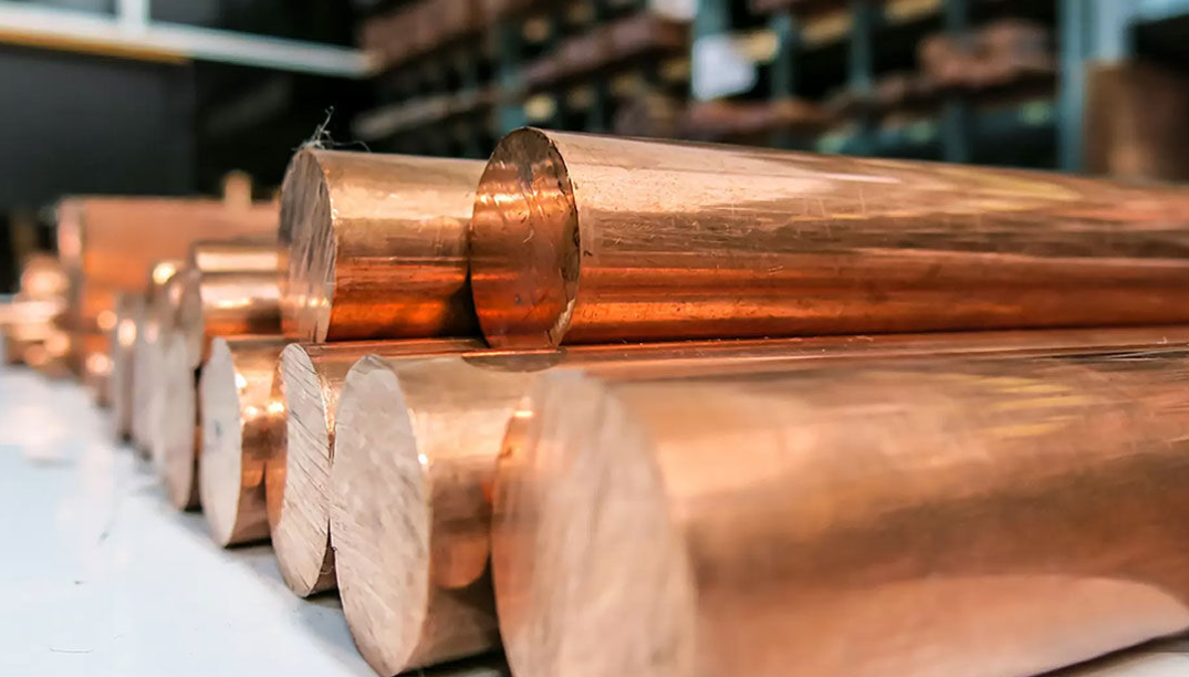 C65500 C68700 Copper Round Bar Polished Surface 150mm DIN2448 99.995% Pure